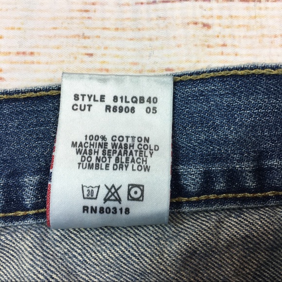 Lucky Brand distressed patched denim shorts 24/25 - Picture 6 of 6